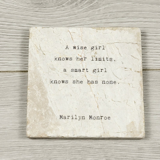 JJON1 - Cedar Mountain Studios Art Block with Marilyn Monroe quote