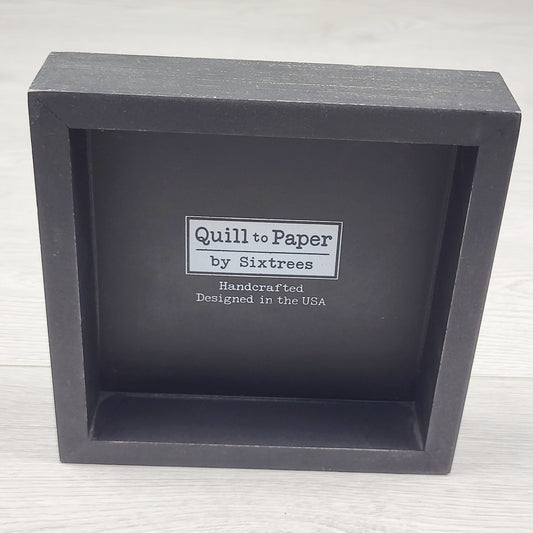 JJON1 - Quill to Paper by Sixtrees wooden sign