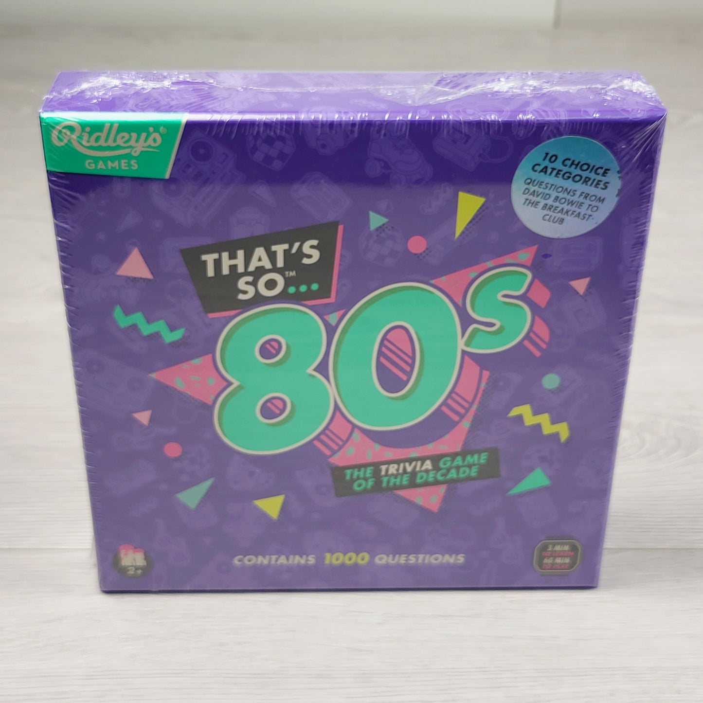 JJON1 - NEW - Ridley's That's So 80s Trivia Game