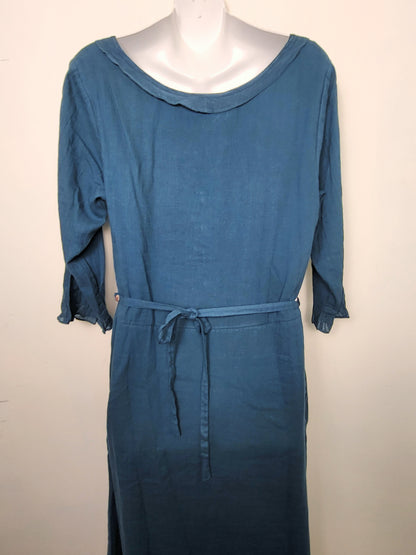LIRE1 - NEW - April Cornell teal "Emily" dress. Size medium
