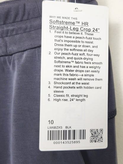 LIRE1 - NEW - Lululemon Softstreme high rise straight leg crop pants. Ladies size 10 🍁