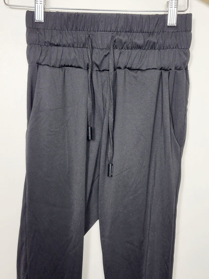 DOKN - Arro Athletics black high waisted drawstring "Formation" joggers. Size small