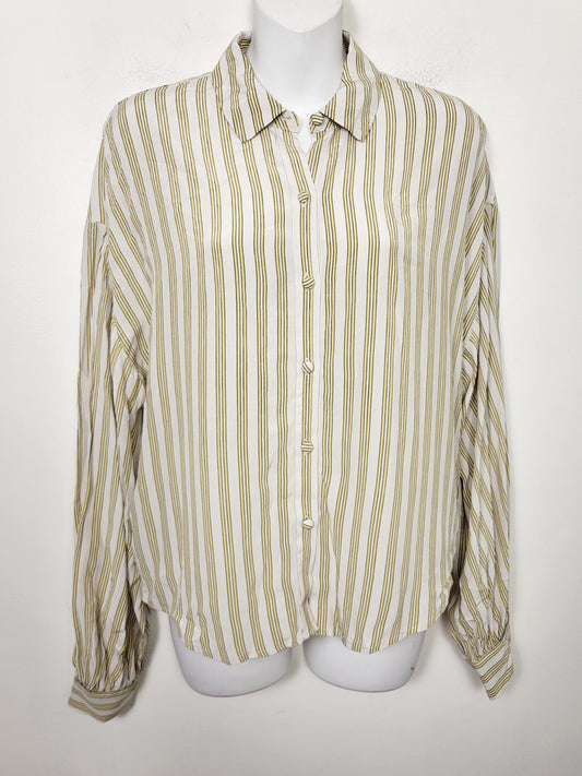 DOKN - Levi's yellow striped "Margot" blouse. Size medium