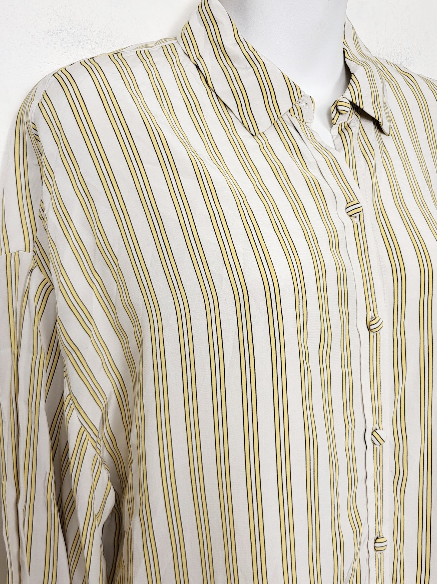 DOKN - Levi's yellow striped "Margot" blouse. Size medium