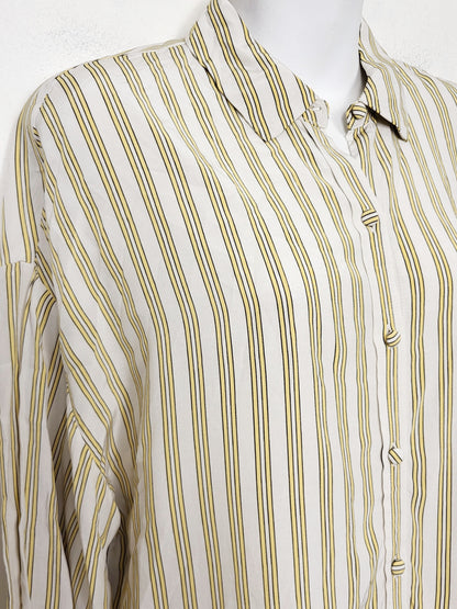 DOKN - Levi's yellow striped "Margot" blouse. Size medium