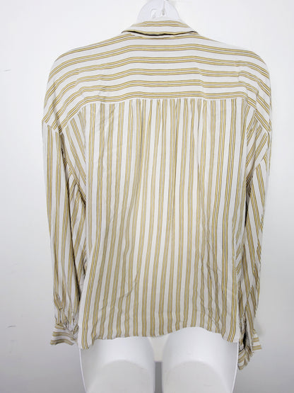 DOKN - Levi's yellow striped "Margot" blouse. Size medium