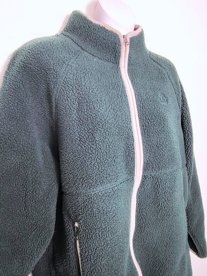 AGLL2 - Sierra Designs forest green sherpa fleece. Size large