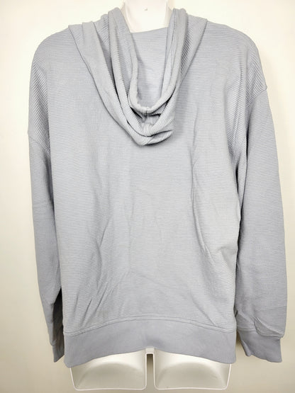 AGLL2 - Champion textured blue-grey pullover hoodie. Size medium