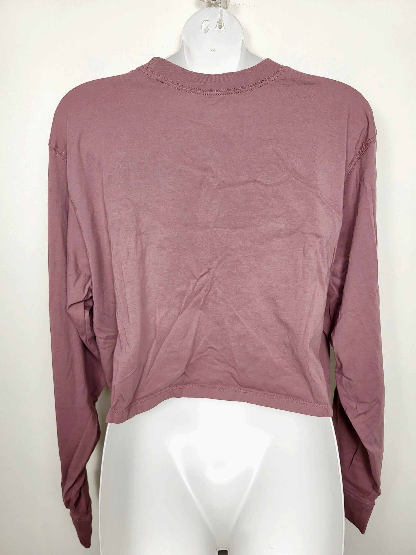 AGLL2 - Levi's cropped long sleeved top with mountain scene. Size medium