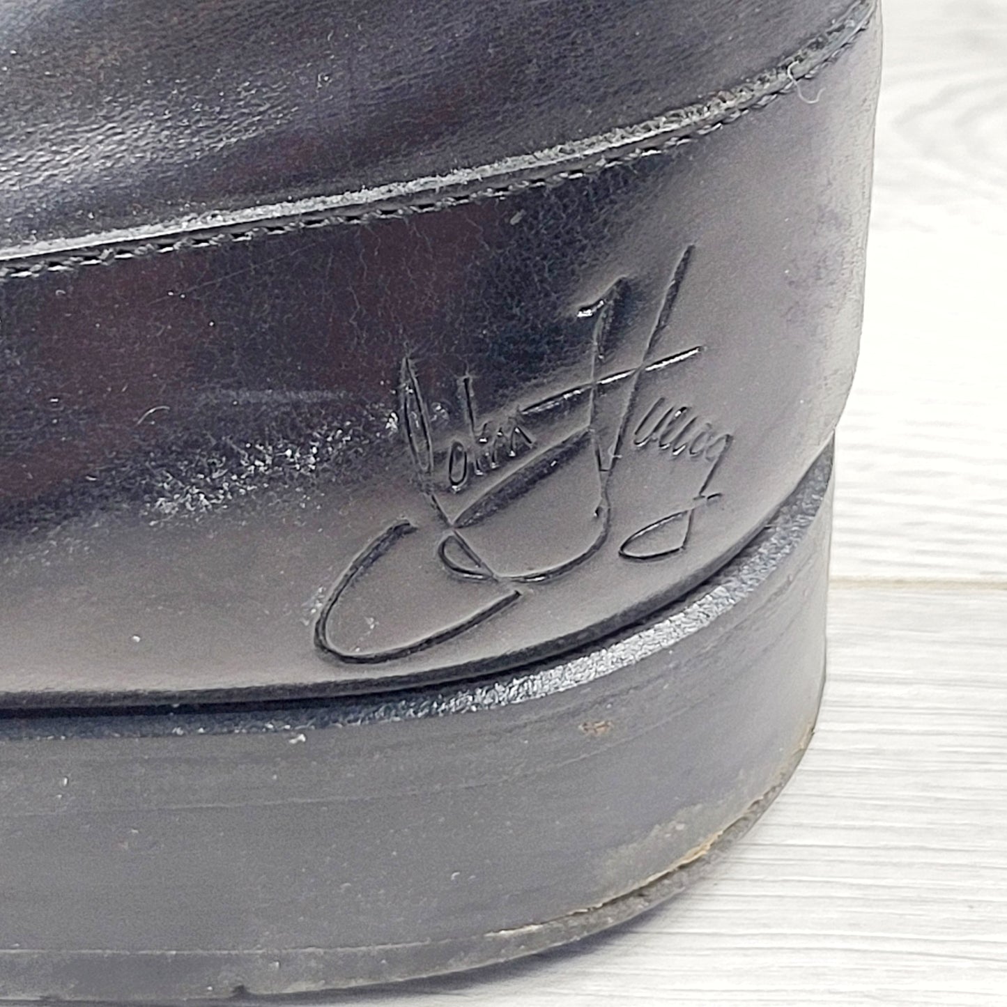 John Fluevog Twin Turbine 1611 First Avenue black Classy Spat Zipper Boots. Men's size 9