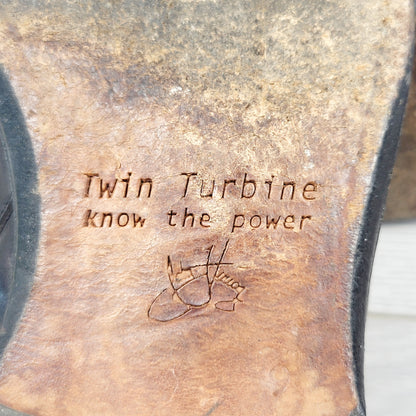 John Fluevog Twin Turbine 1611 First Avenue black Classy Spat Zipper Boots. Men's size 9