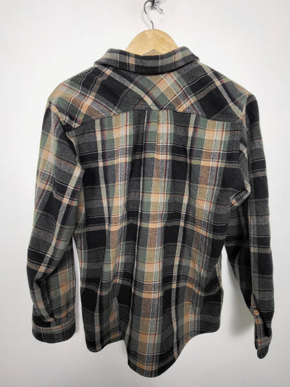 KLJ2 - The Ecologyst wool plaid button down shirt. Women's XL (or men's L)