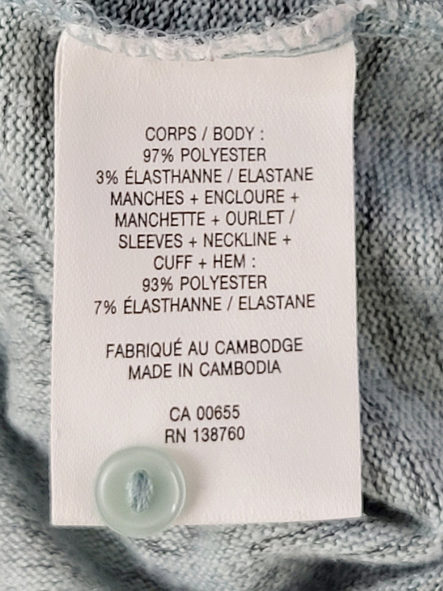 KLJ2 - Reitmans blue-grey lightweight sweater. Size large