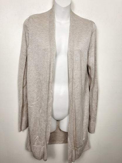 KHW2- Reitmans beige open cardigan. Size medium