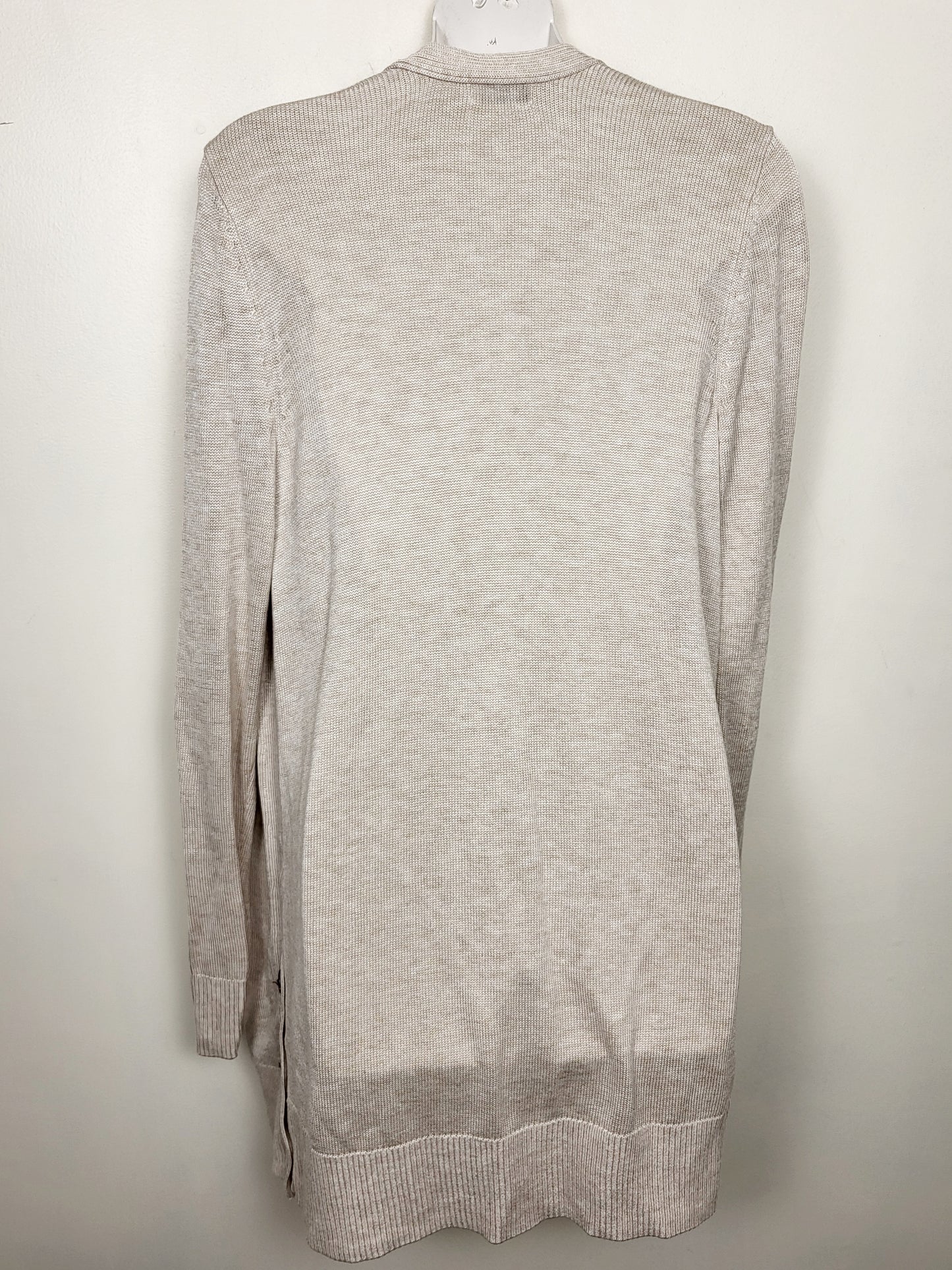 KHW2- Reitmans beige open cardigan. Size medium