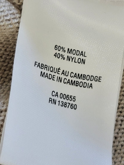 KHW2- Reitmans beige open cardigan. Size medium