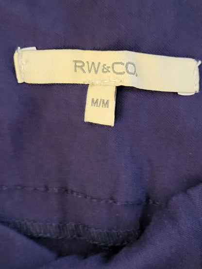 KHW - NEW - RW and Co. navy slim ankle dress pants. Size medium