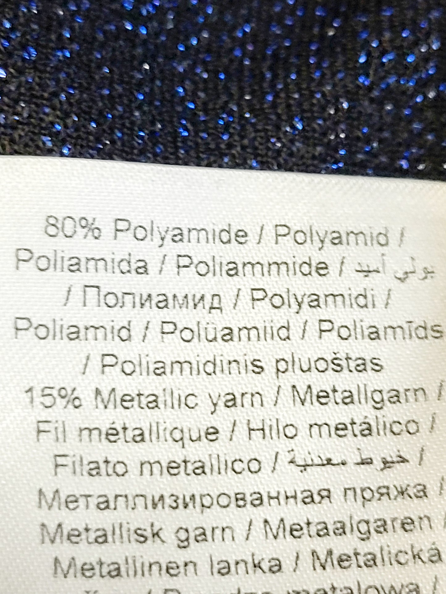 KHW2 - NEW - Kaffe black and blue sparkly Kaerlene dress. Size medium