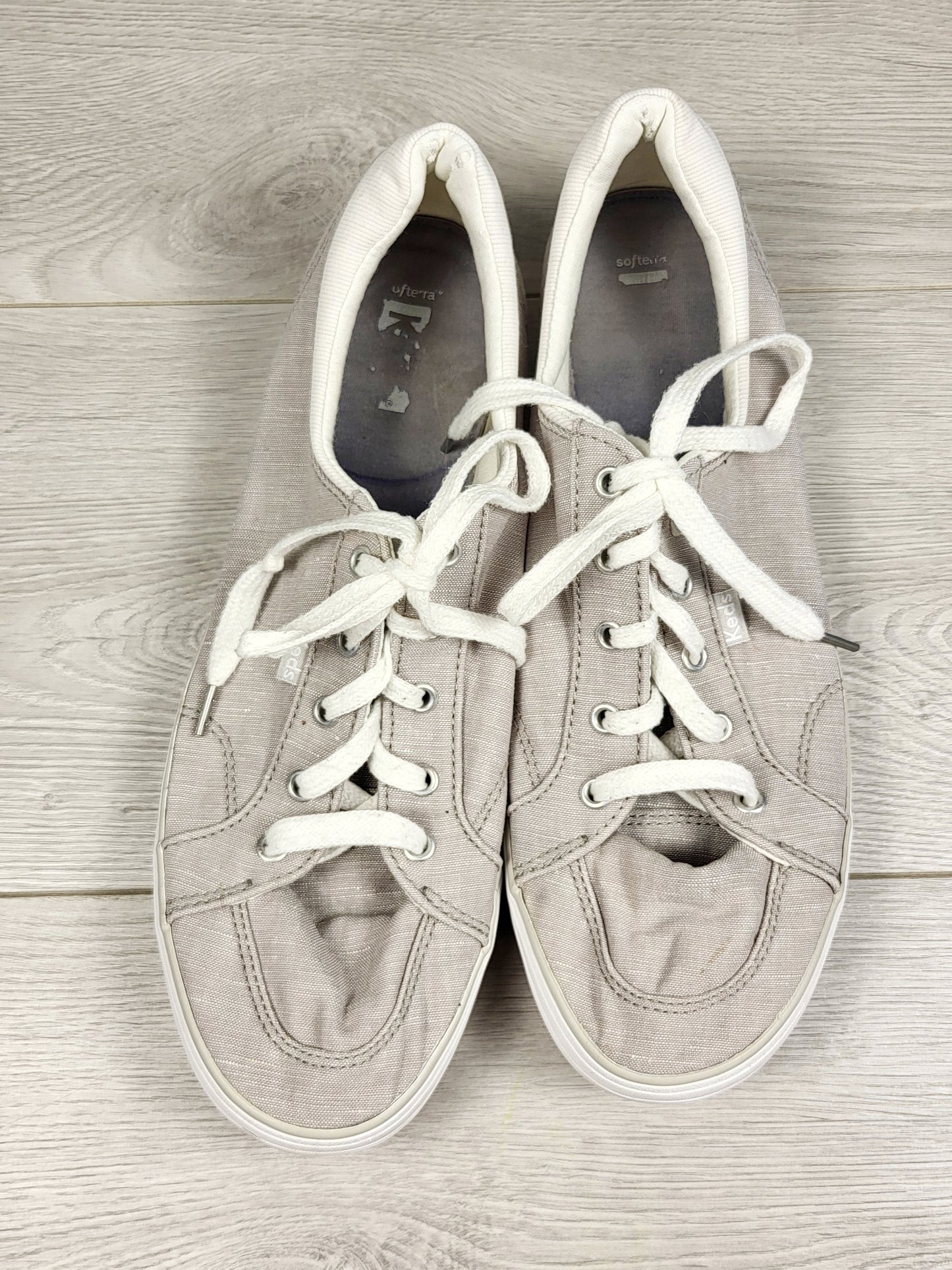 TRCA1 - Keds grey chambray lace up shoes. Size 10