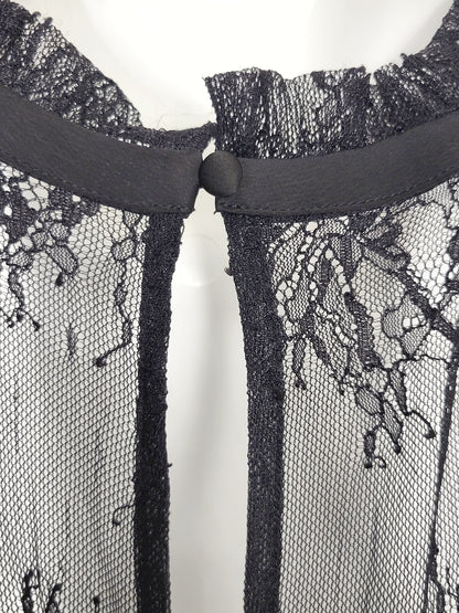 JLMB1 - NEW - RW and Co black lace halter fit n flare gown. Size 8