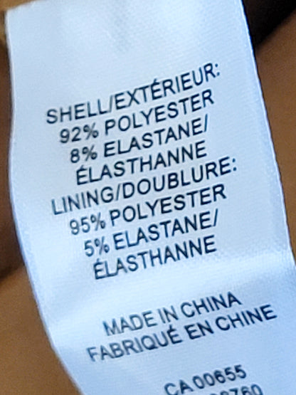 JLMB1 - RW and Co. tan faux suede button down A-line mini skirt. Size 8