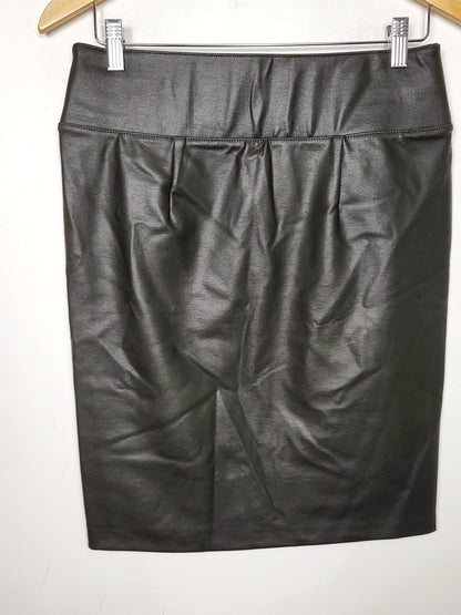 JLMB1 - D. Jeans shimmery high waisted faux leather skirt. Size 8
