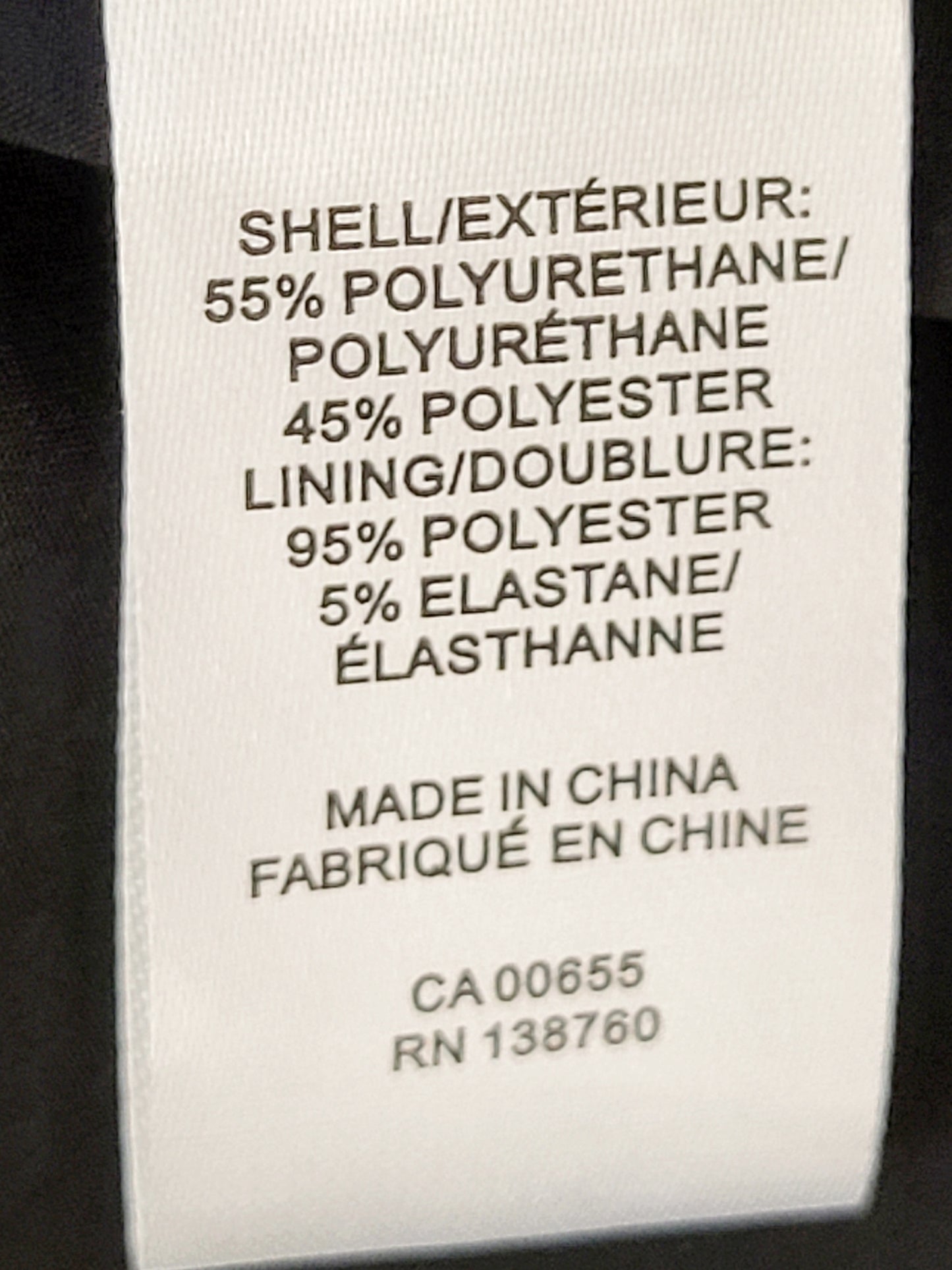 JLMB1 - RW and Co black floral embroidered faux leather mini skirt. Size 8