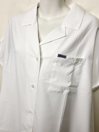 SPMP1- Columbia Women's PFG Sun Drifter Woven Short Sleeve Shirt. Size XL