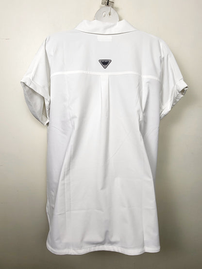 SPMP1- Columbia Women's PFG Sun Drifter Woven Short Sleeve Shirt. Size XL