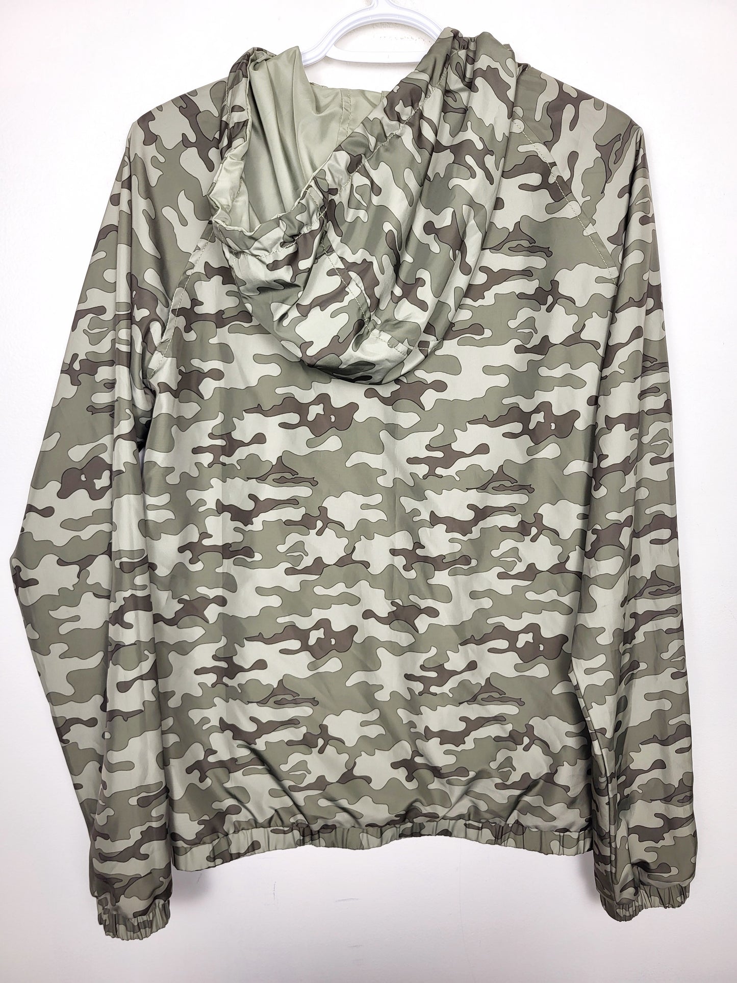 AART - Blend denim camouflahe reversible windbreaker. Men's Small