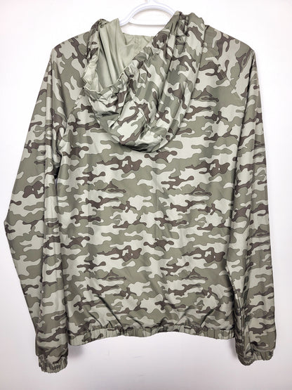 AART - Blend denim camouflahe reversible windbreaker. Men's Small