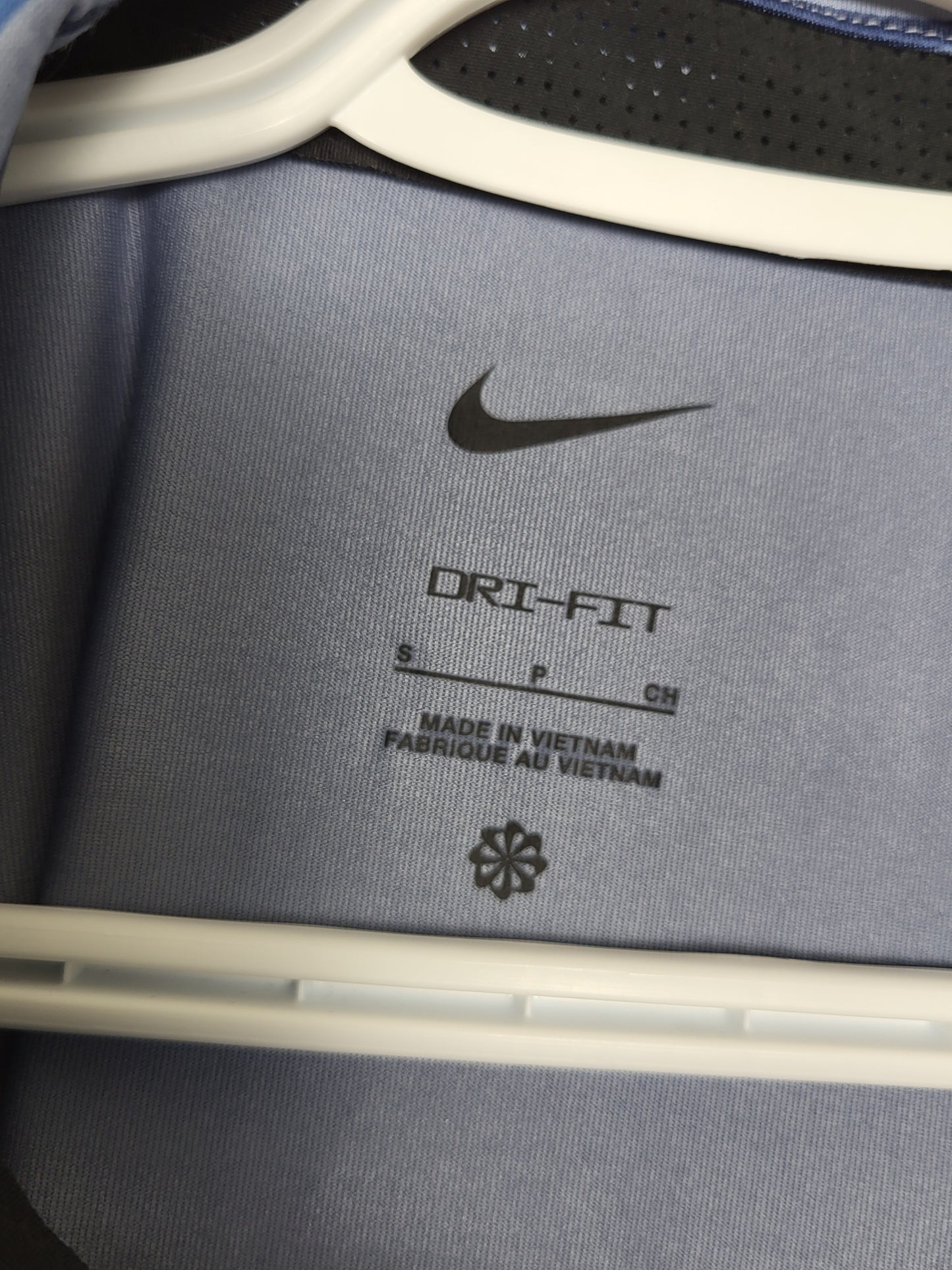 AART - Nike blue striped Dri-fit golf polo. Size small