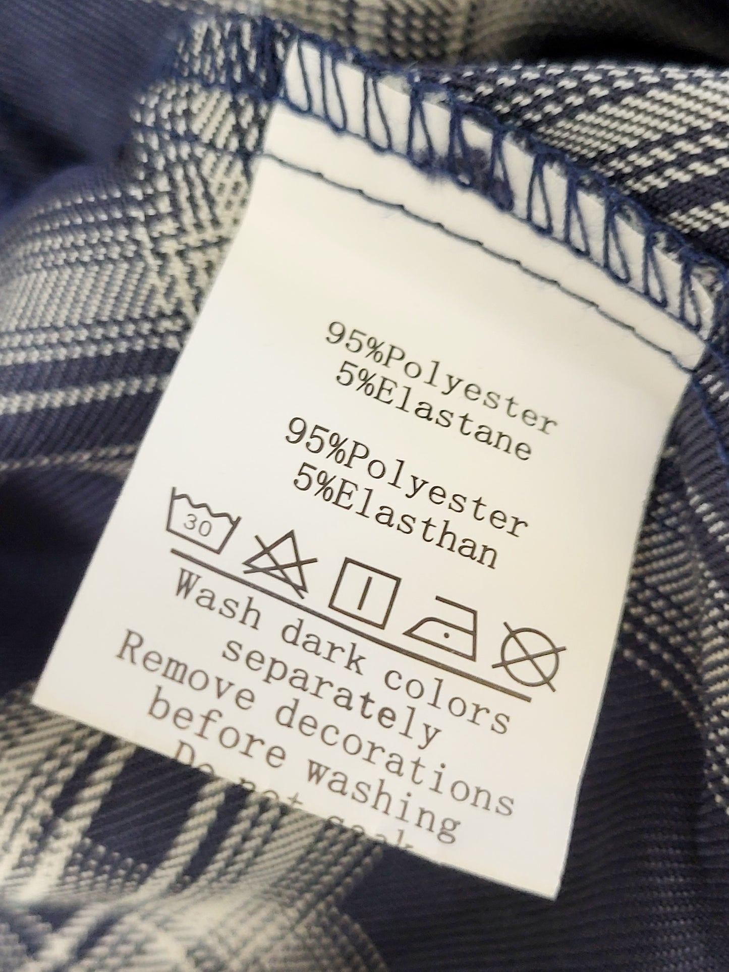 JLMB2 -Belle Poque blue plaid vintage inspired midi A-line swing skirt. Size large