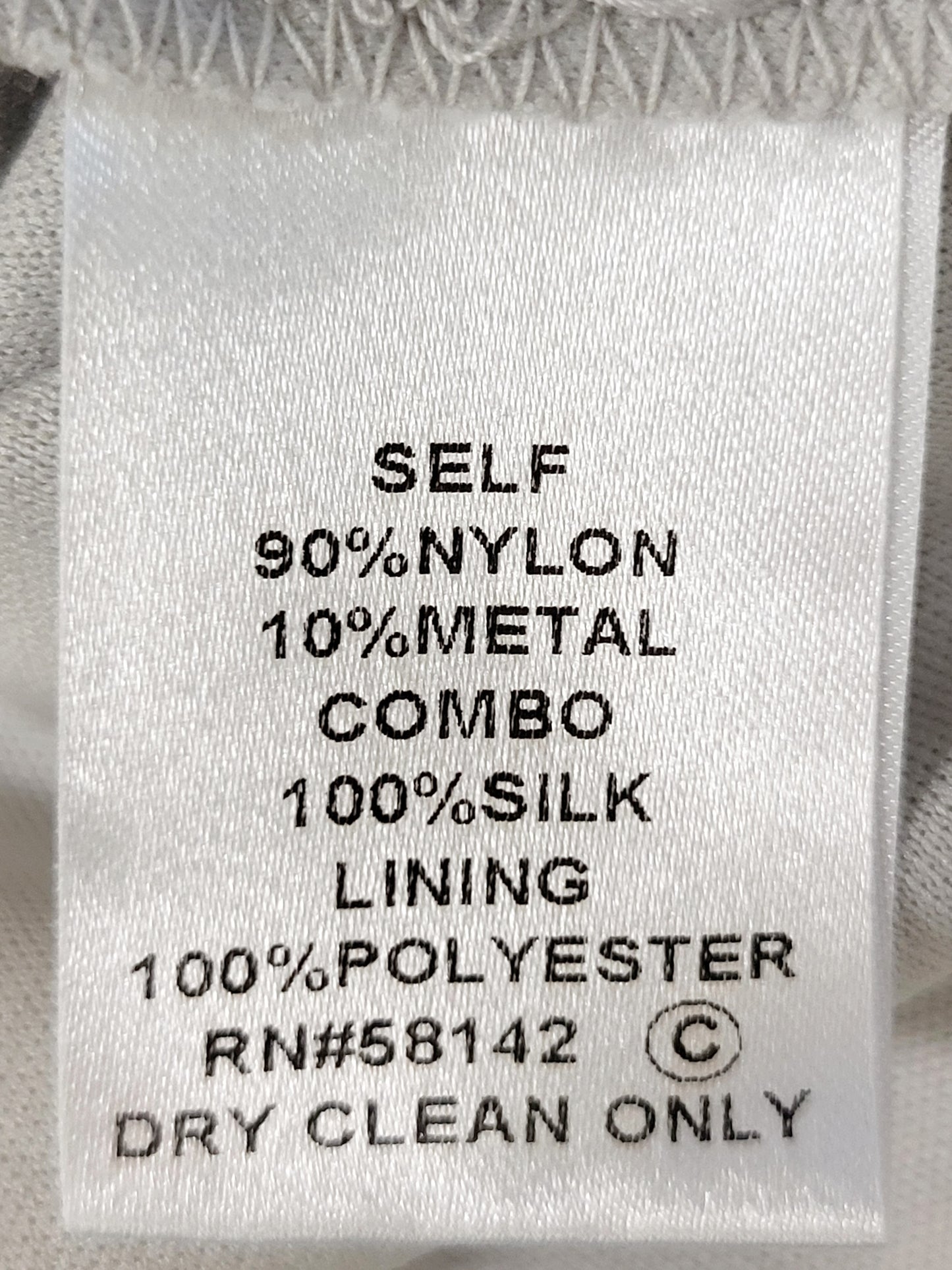 JLMB2 - London Times open knit mid dress with satin halter neckline. Size 8