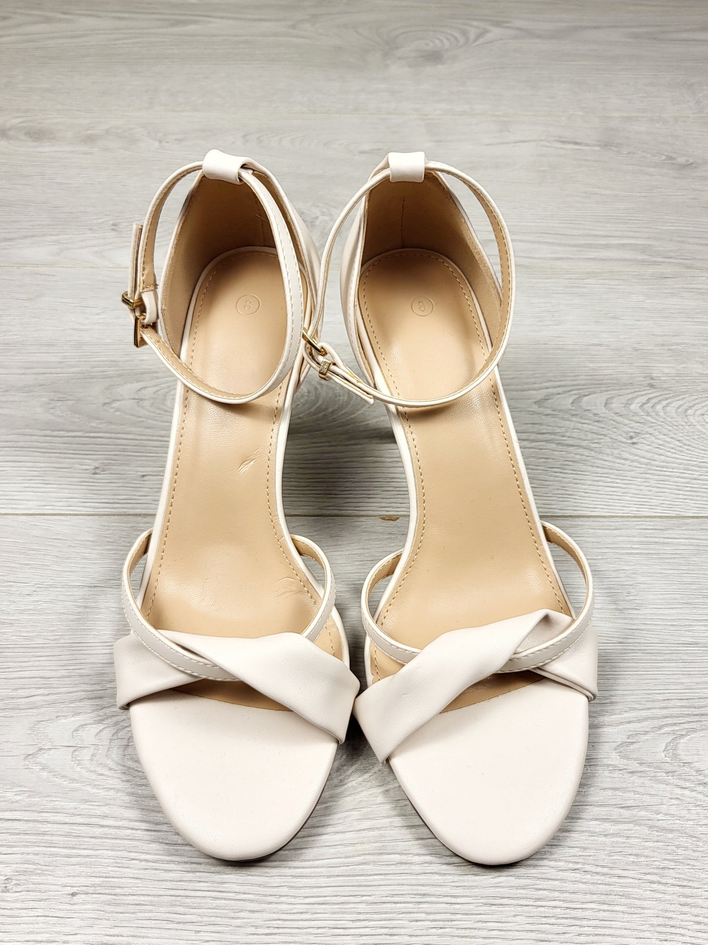 CHSP1 - Unbranded strappy open toed high heel shoes. Size 8