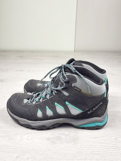 CHSP1 - Scarpa Moraine Mid GTX Hiking Shoes. Men's size 7.5 / Ladies size 8.5