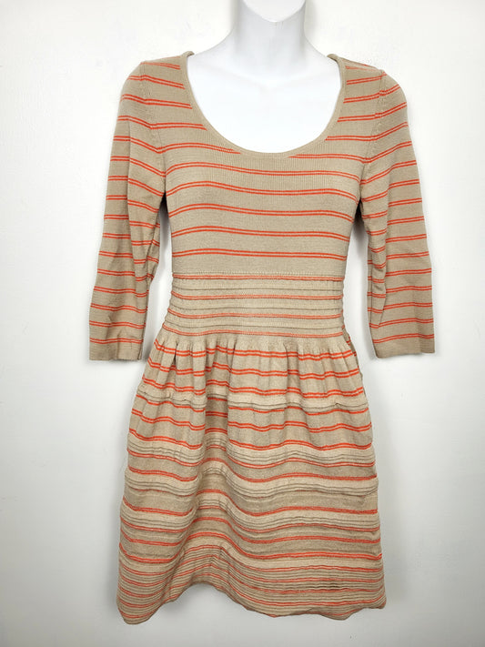 CHSP2 - Anthropologie Knitted and Knotted striped "Elodie" sweater dress. Size medium