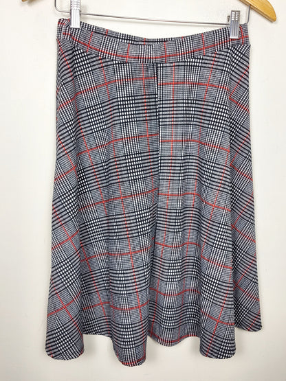 CHSP2 - Faith and Joy plaid fit 'n flare skirt. Size medium