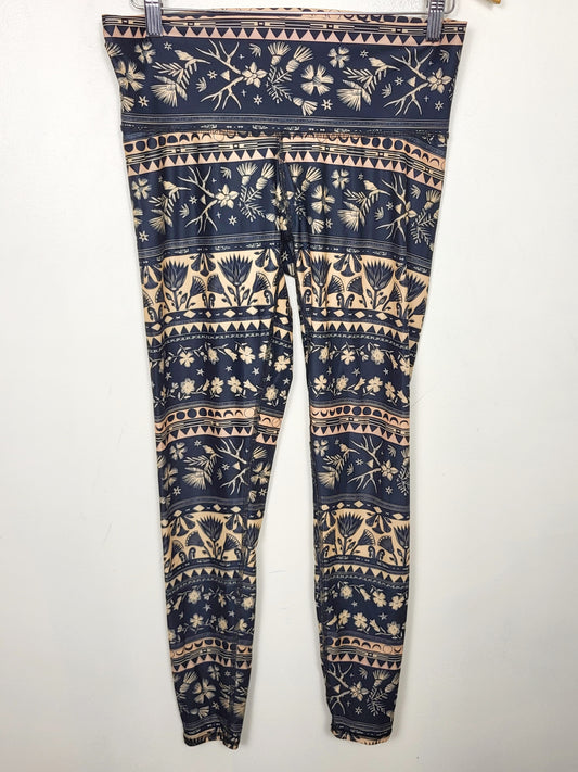 BRNA - Teeki moon flower patterned leggings. Size large