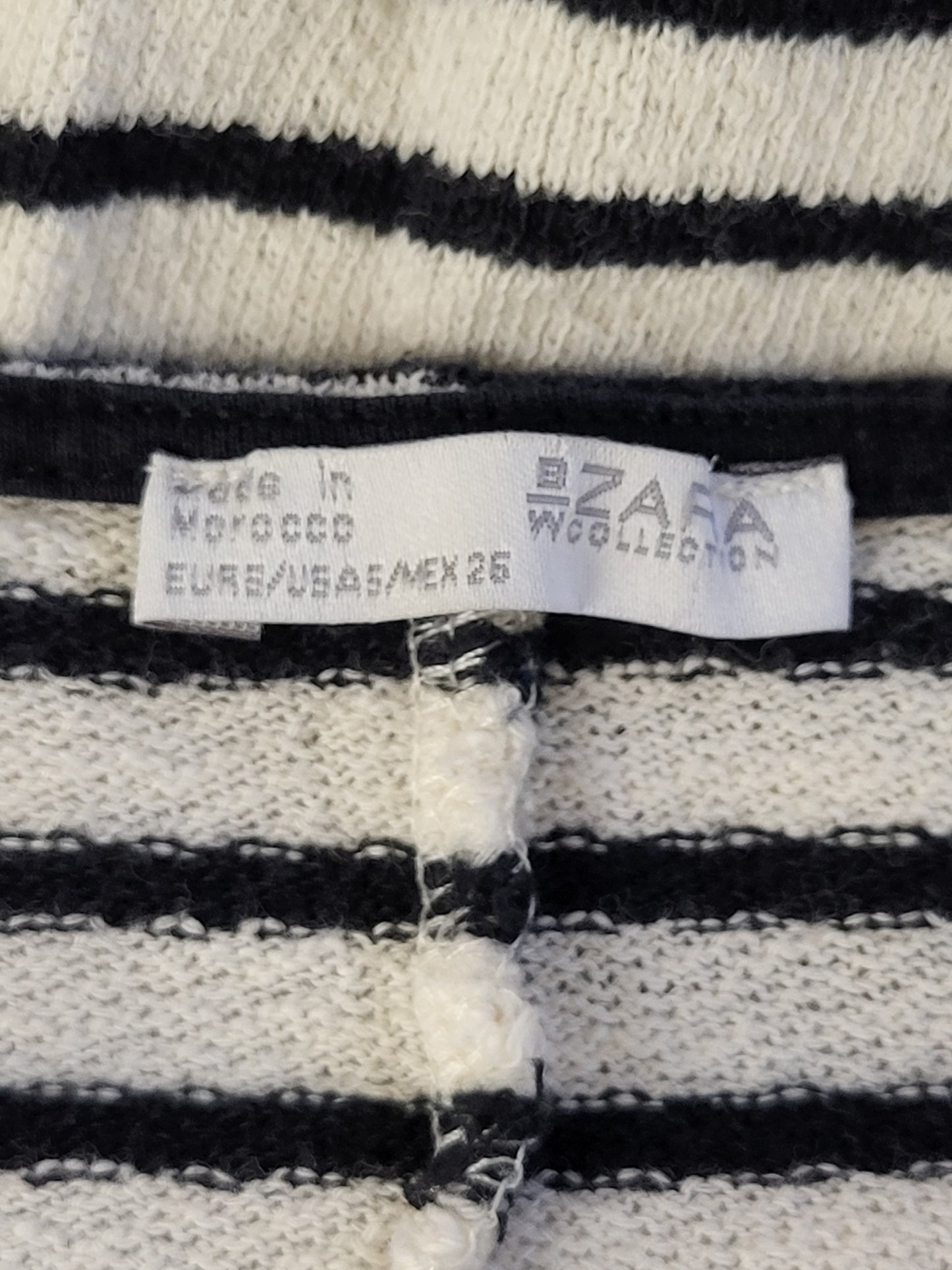 CHSP3- Zara striped loose fit knit tunic dress. Size small