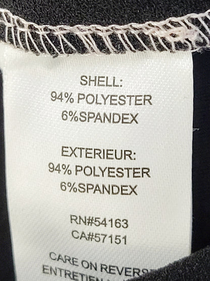 CHSP3 - Tommy Hilfiger black, pink, striped colour block sheath dress. Size 4