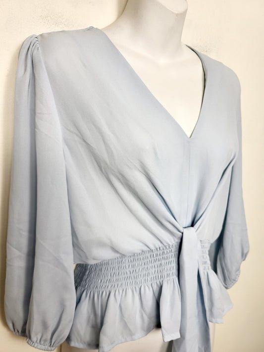 CHSP3 - Shinestar baby blue top. Size medium