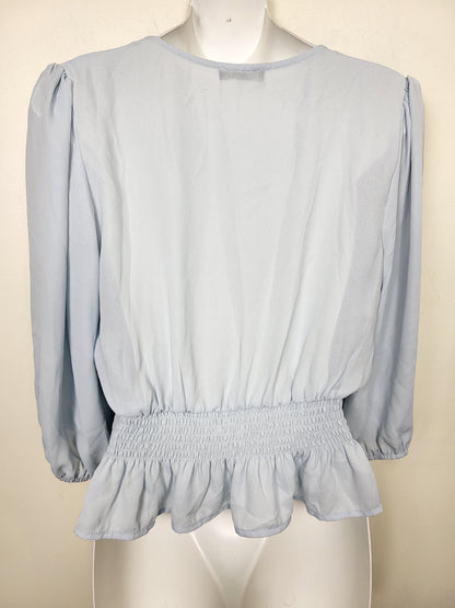 CHSP3 - Shinestar baby blue top. Size medium