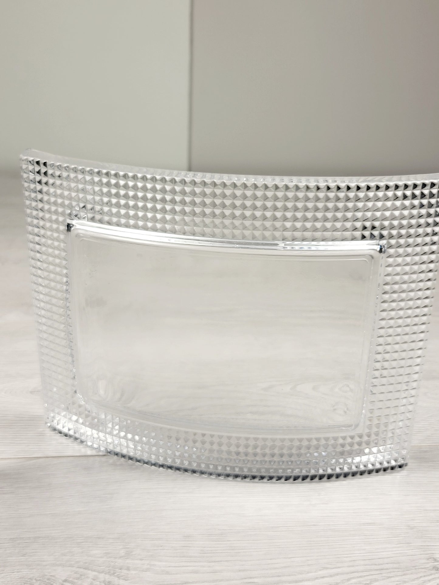 Sheffield pair of curved crystal picture frames (sorry, no shipping)