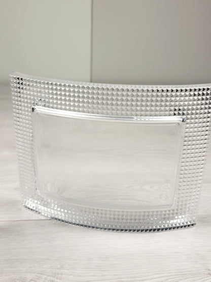 Sheffield pair of curved crystal picture frames (sorry, no shipping)