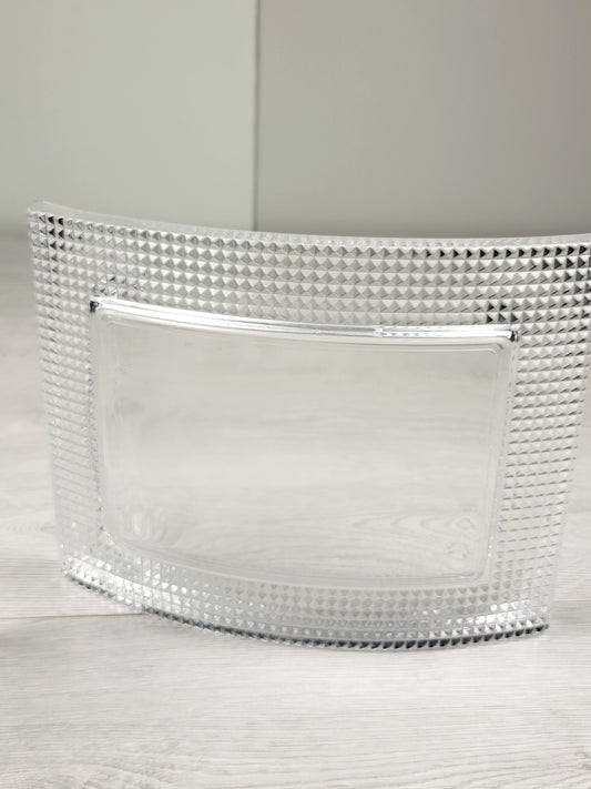 Sheffield pair of curved crystal picture frames (sorry, no shipping)