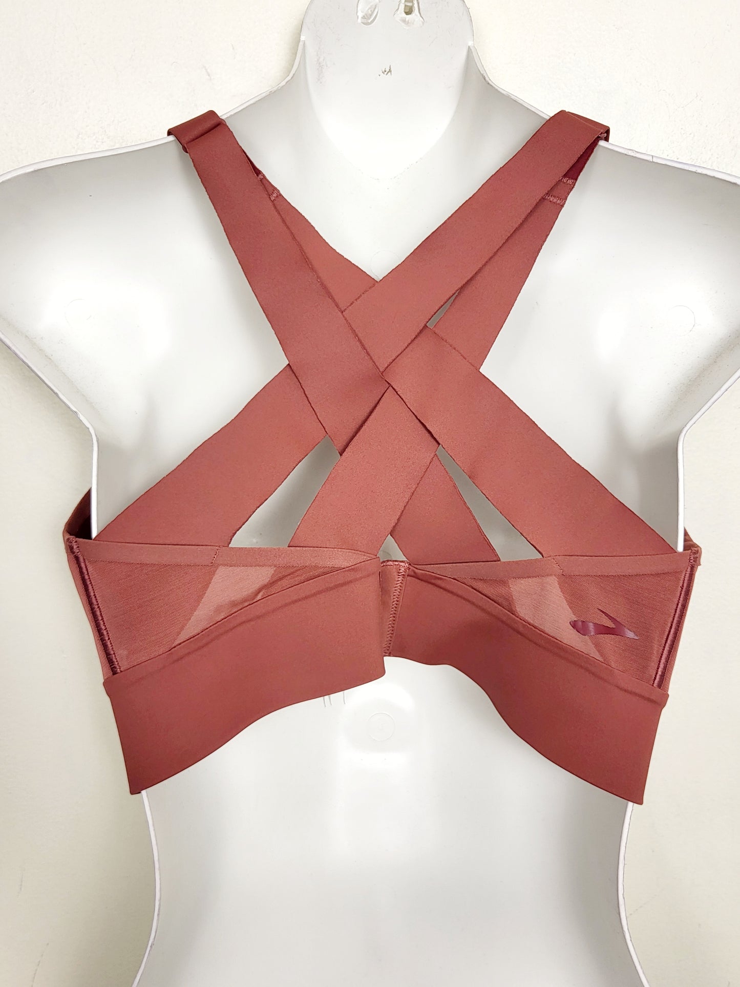Brooks terracotta Interlace run / sports bra. Size 36C/D