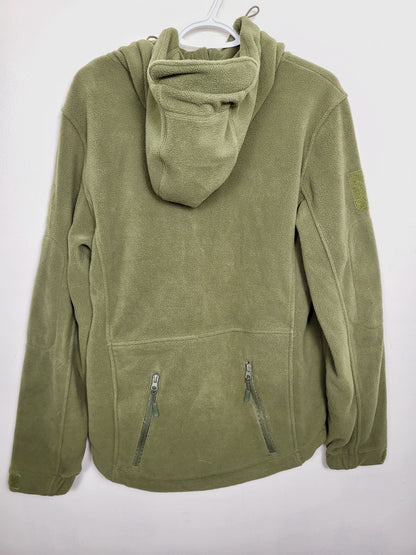 Baerskin green polar fleece tactical hoodie. Unisex size small - retails for $300 new