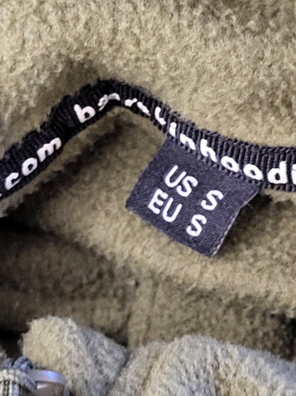 Baerskin green polar fleece tactical hoodie. Unisex size small - retails for $300 new