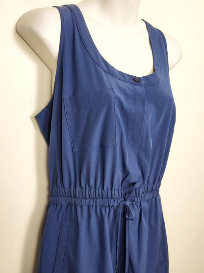 RW and Co blue lightweight sleeveless romper. Size small
